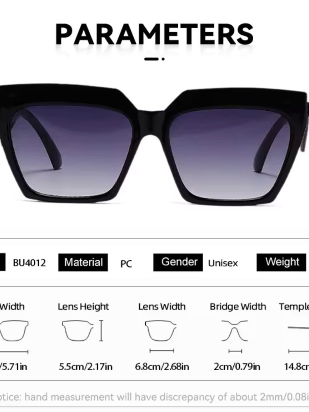 Purple Gradient Leopard-Arm Sunglasses - Picture 6 of 10